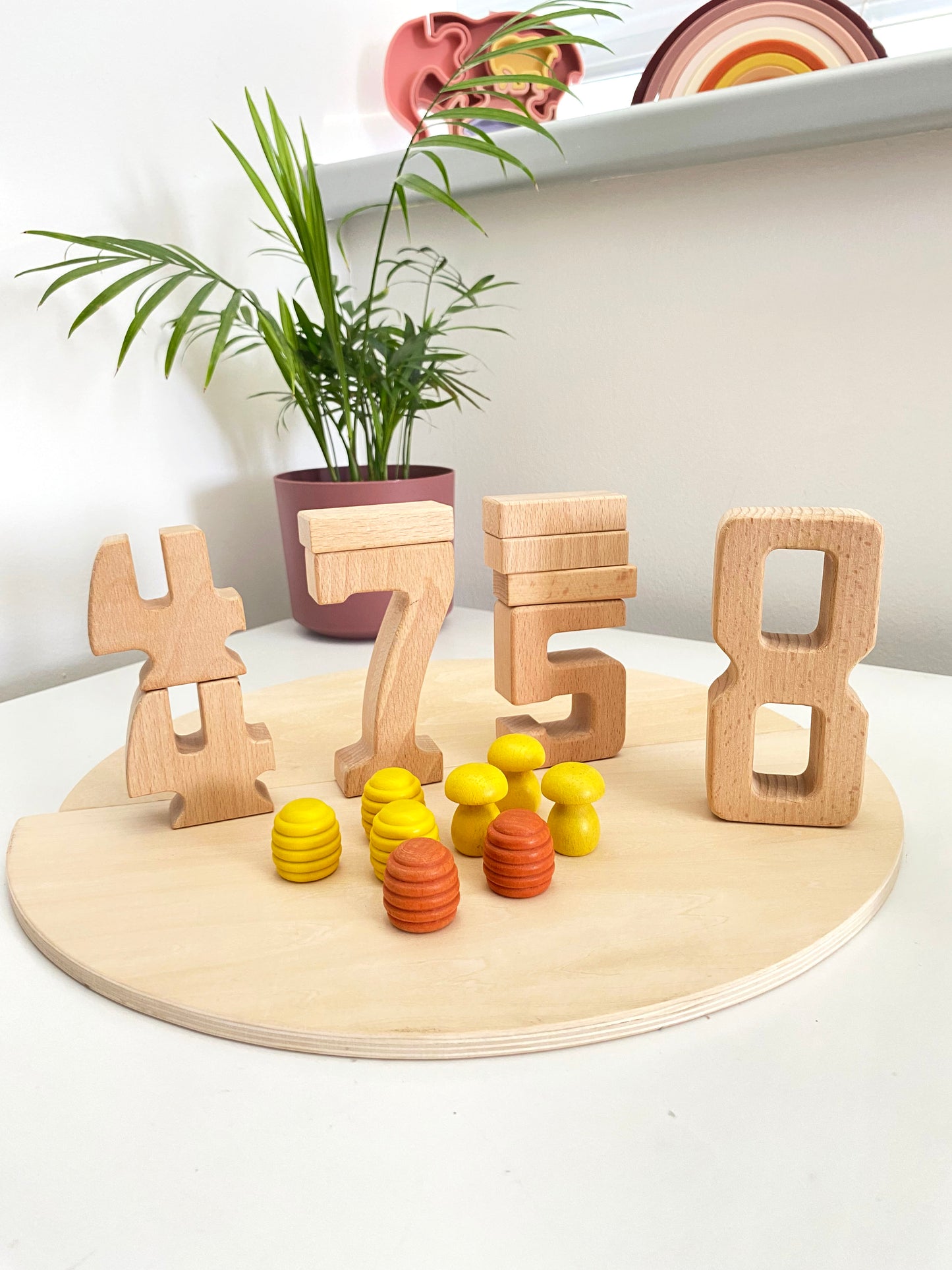 Number blocks (woodie numbers)
