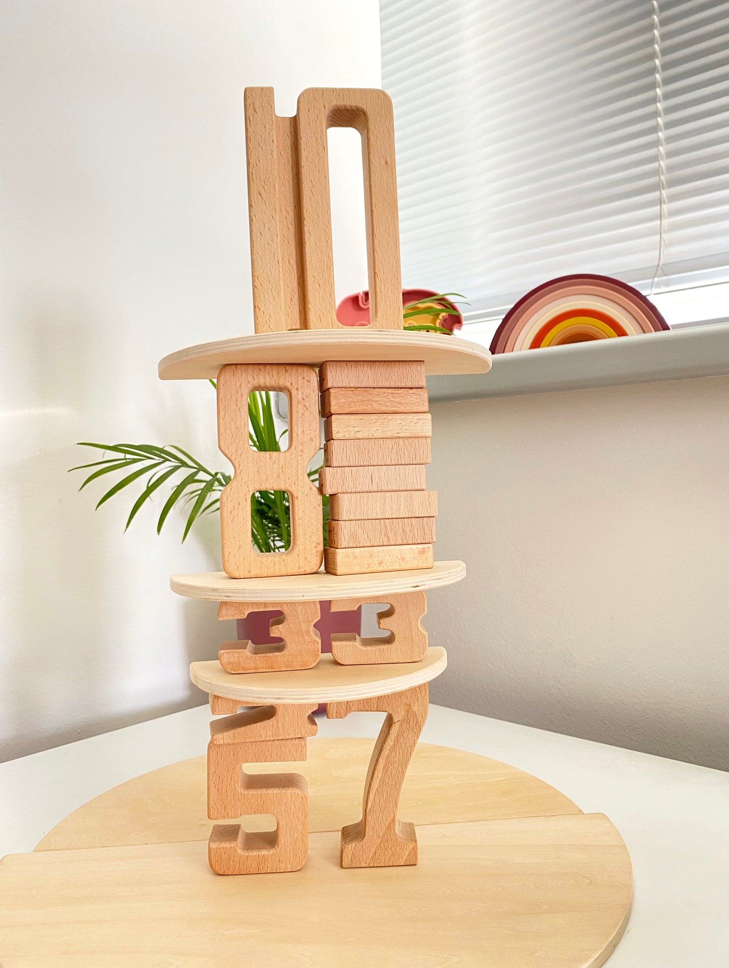 Number blocks (woodie numbers)