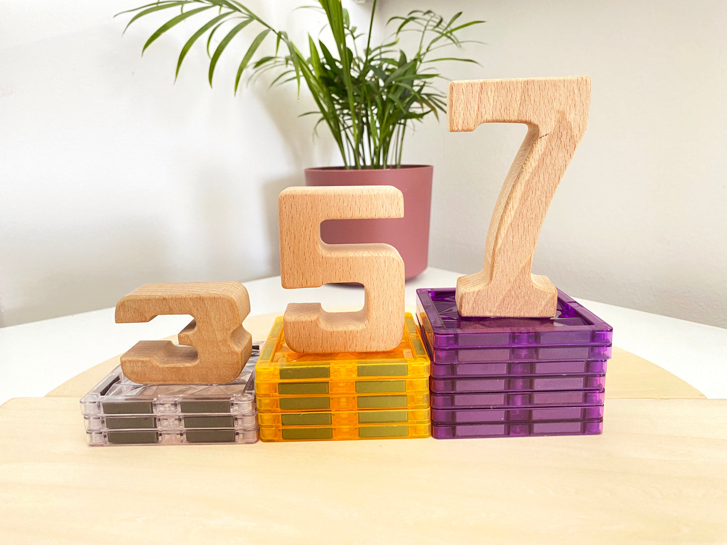 Number blocks (woodie numbers)