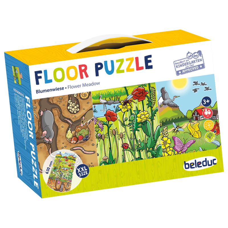 Padló puzzle - Virágok a réten