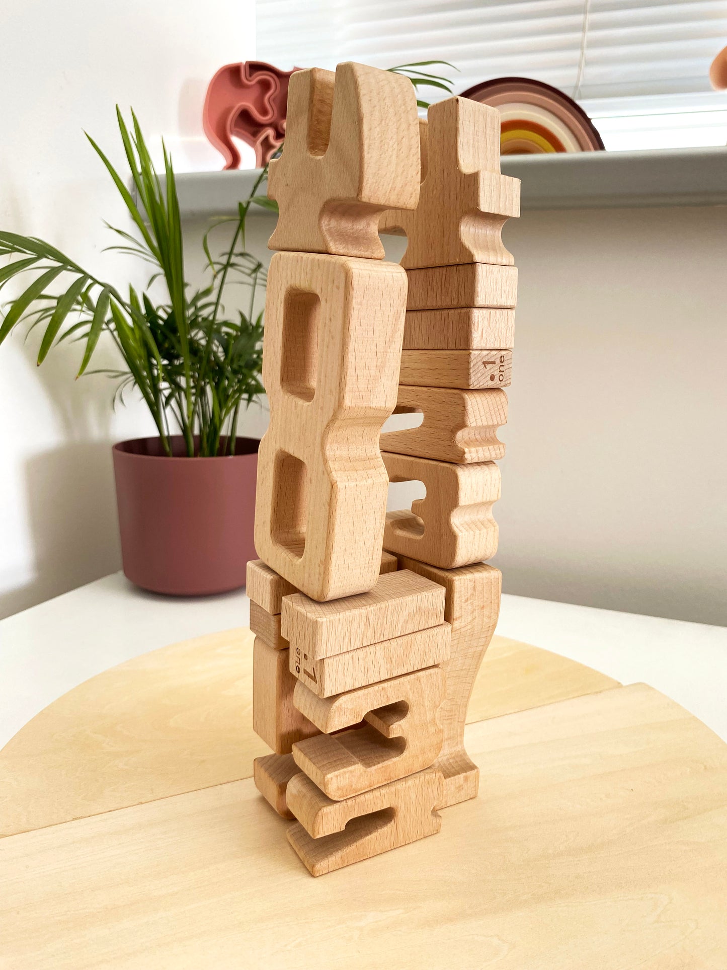 Number blocks (woodie numbers)