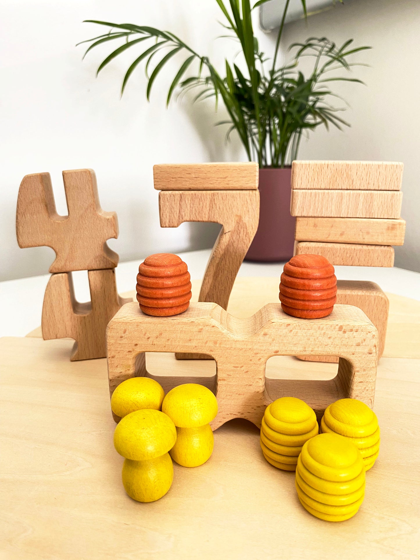 Number blocks (woodie numbers)