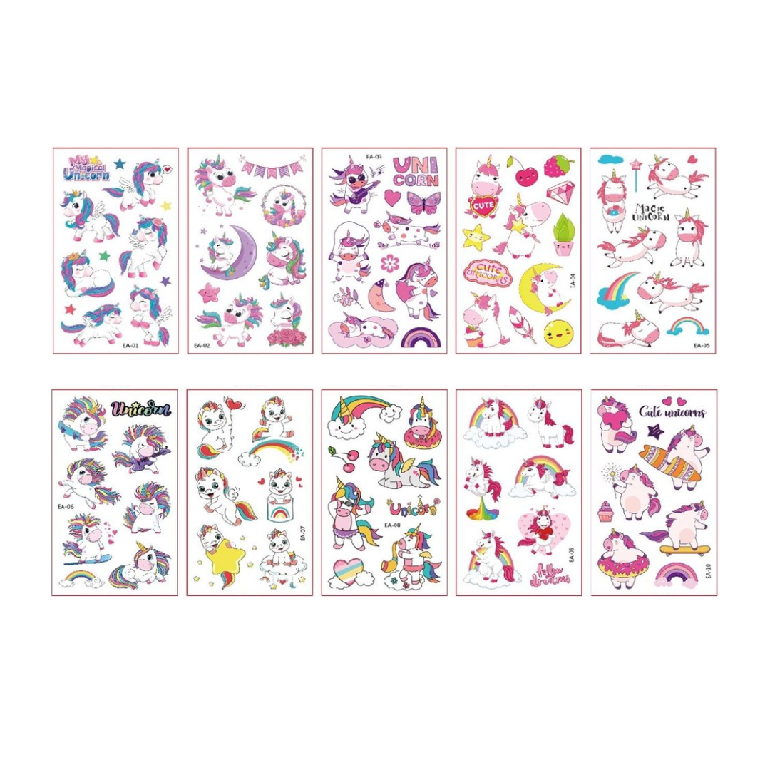 Ideiglenes tetoválás - Szivárvány egyszarvú