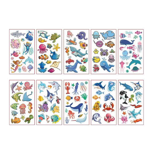 Ideiglenes tetoválás - Tengeri világ