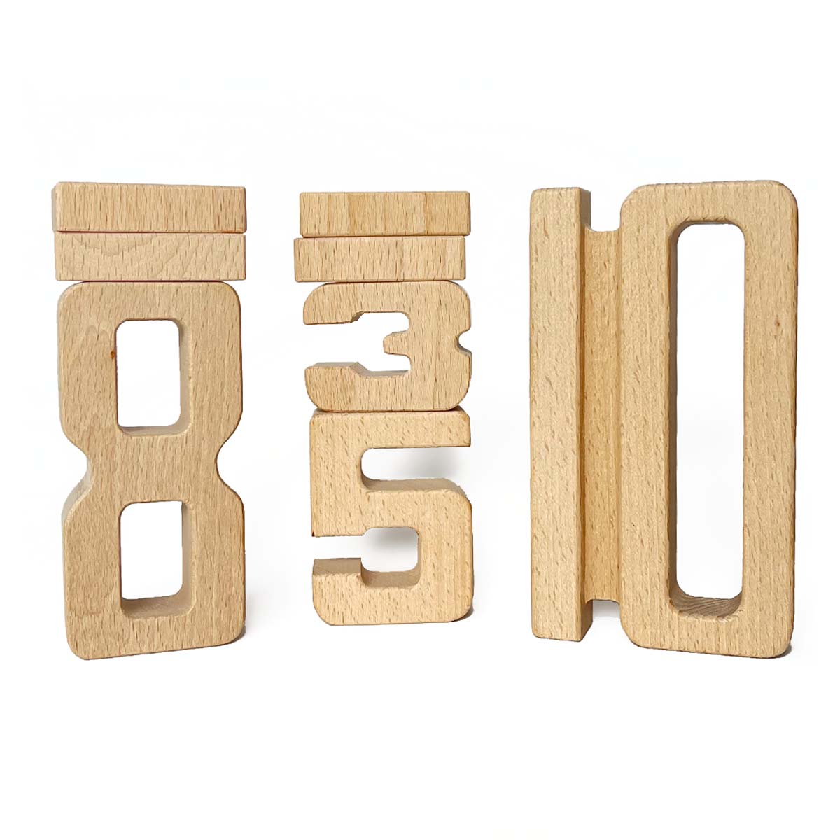 Number blocks (woodie numbers)