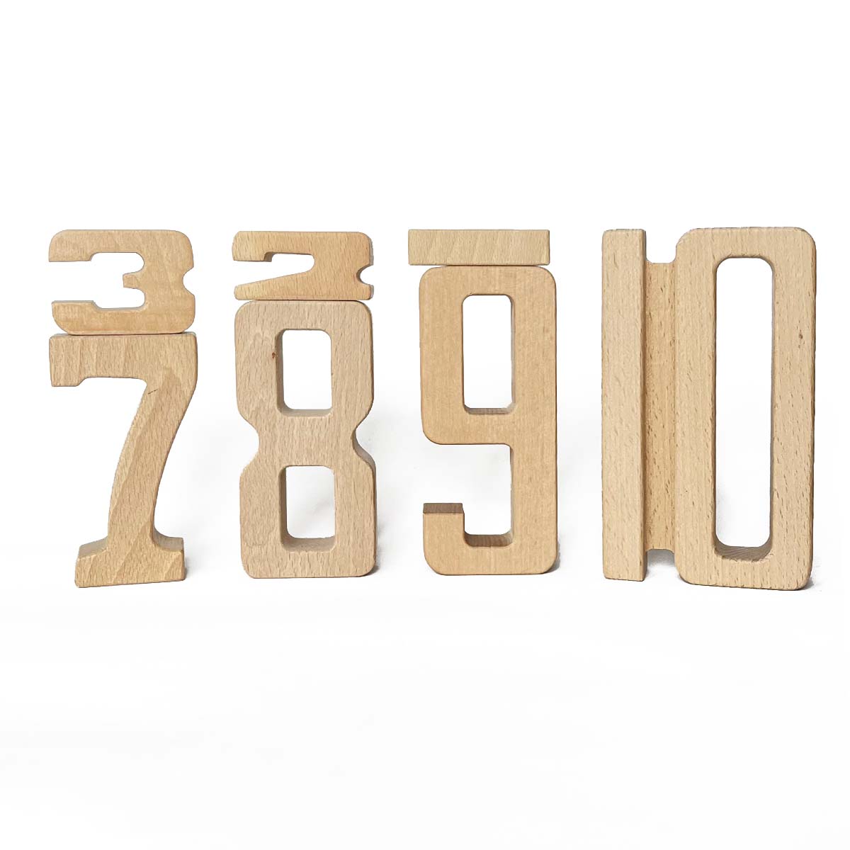 Number blocks (woodie numbers)