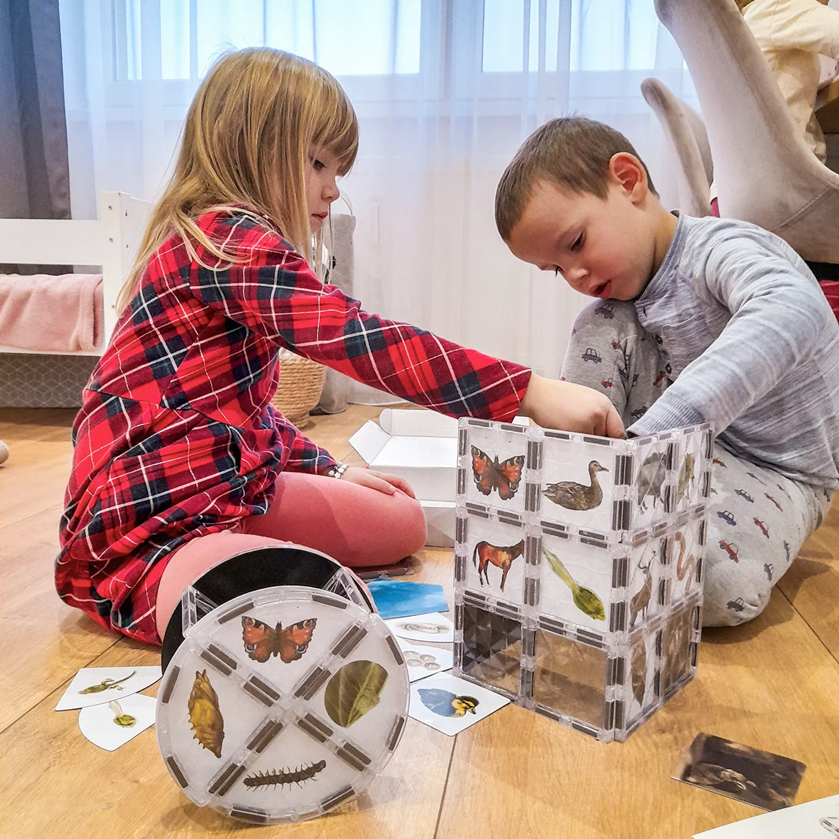 COLORMAG CLEAR - átlátszó mágneses építőkészlet