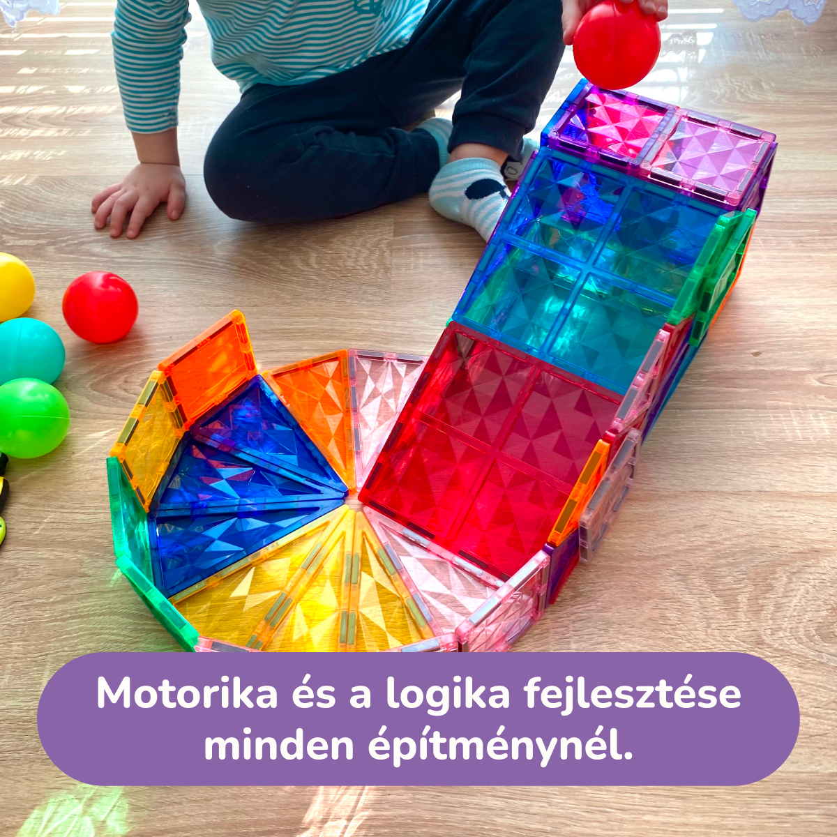 COLORMAG - Mágneses építőkészlet 100 db-os