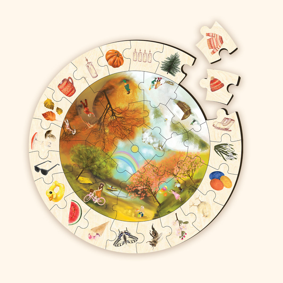 Padló puzzle - 4 évszak