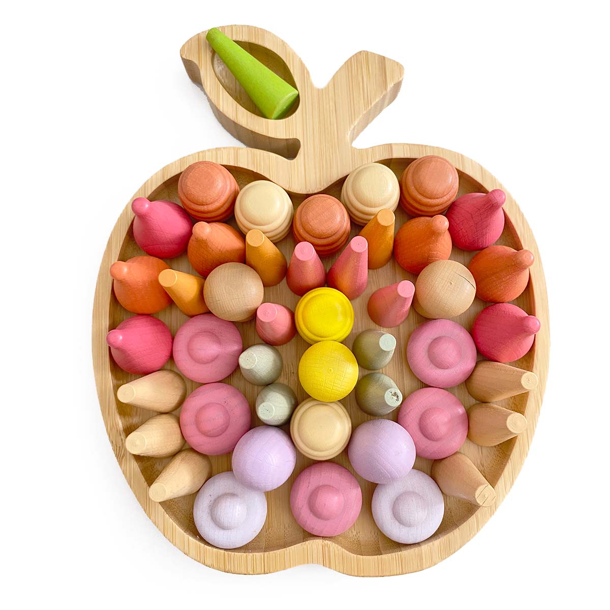 Bambusz tálca - alma