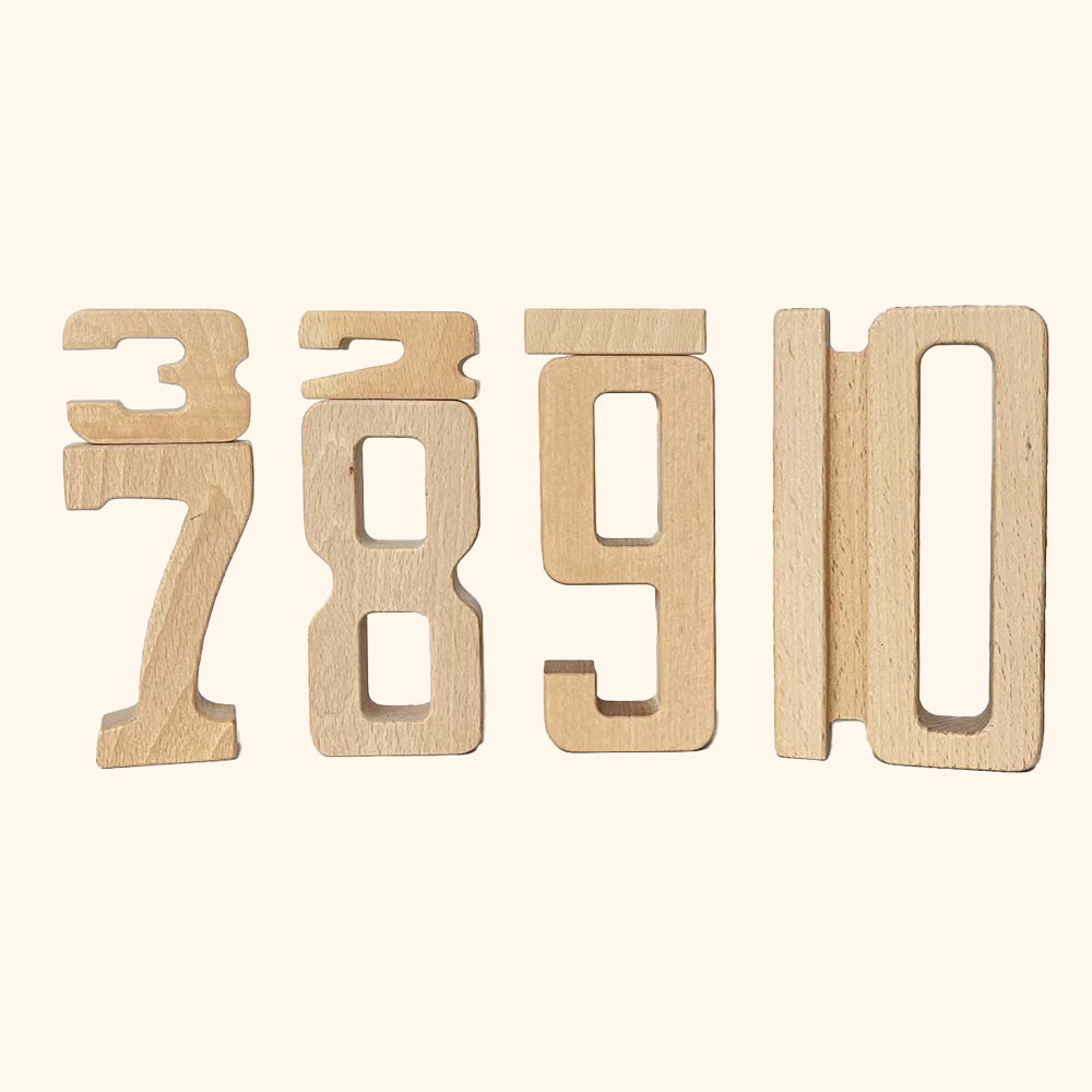 Number blocks (woodie numbers)