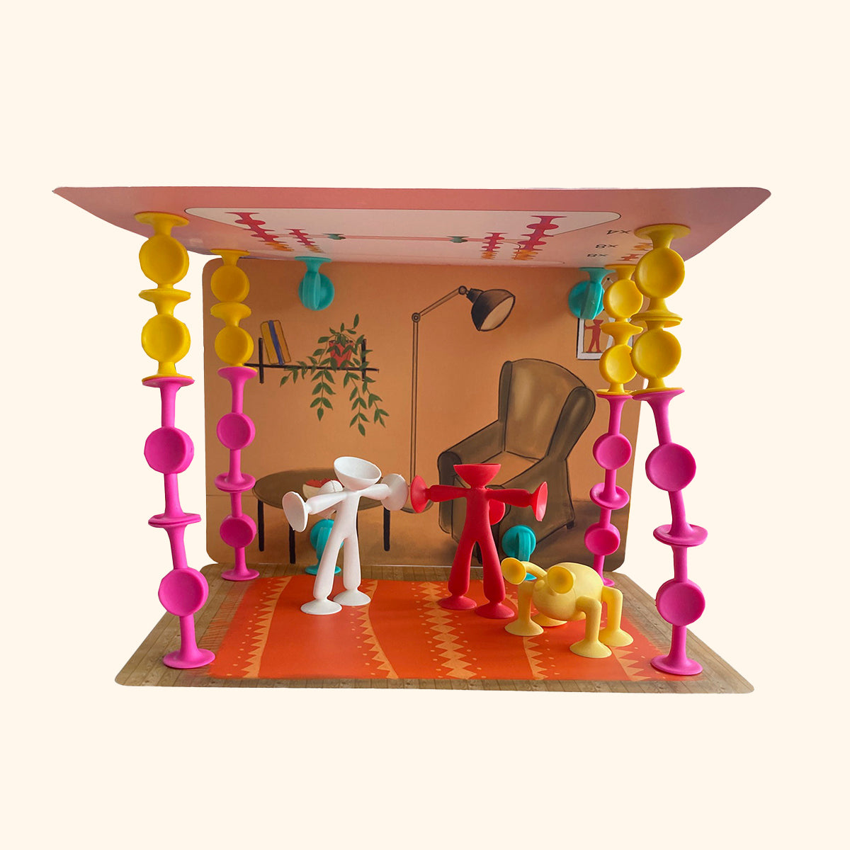 Rainbow Keepers 55 - tapadókorongos építőkészlet állatokkal