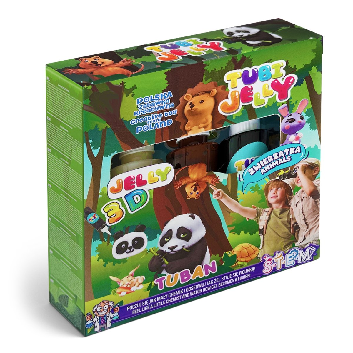 Tubi Jelly - 3 színből állo készlet - Állatok