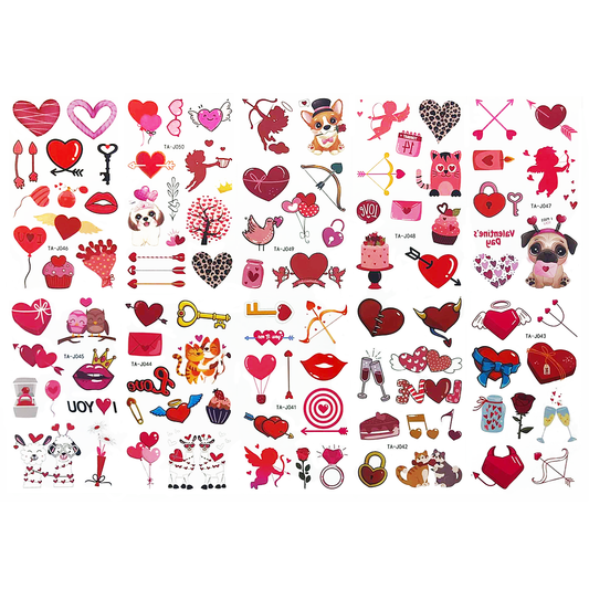 Ideiglenes tetoválás - Szerelem Valentin - napon