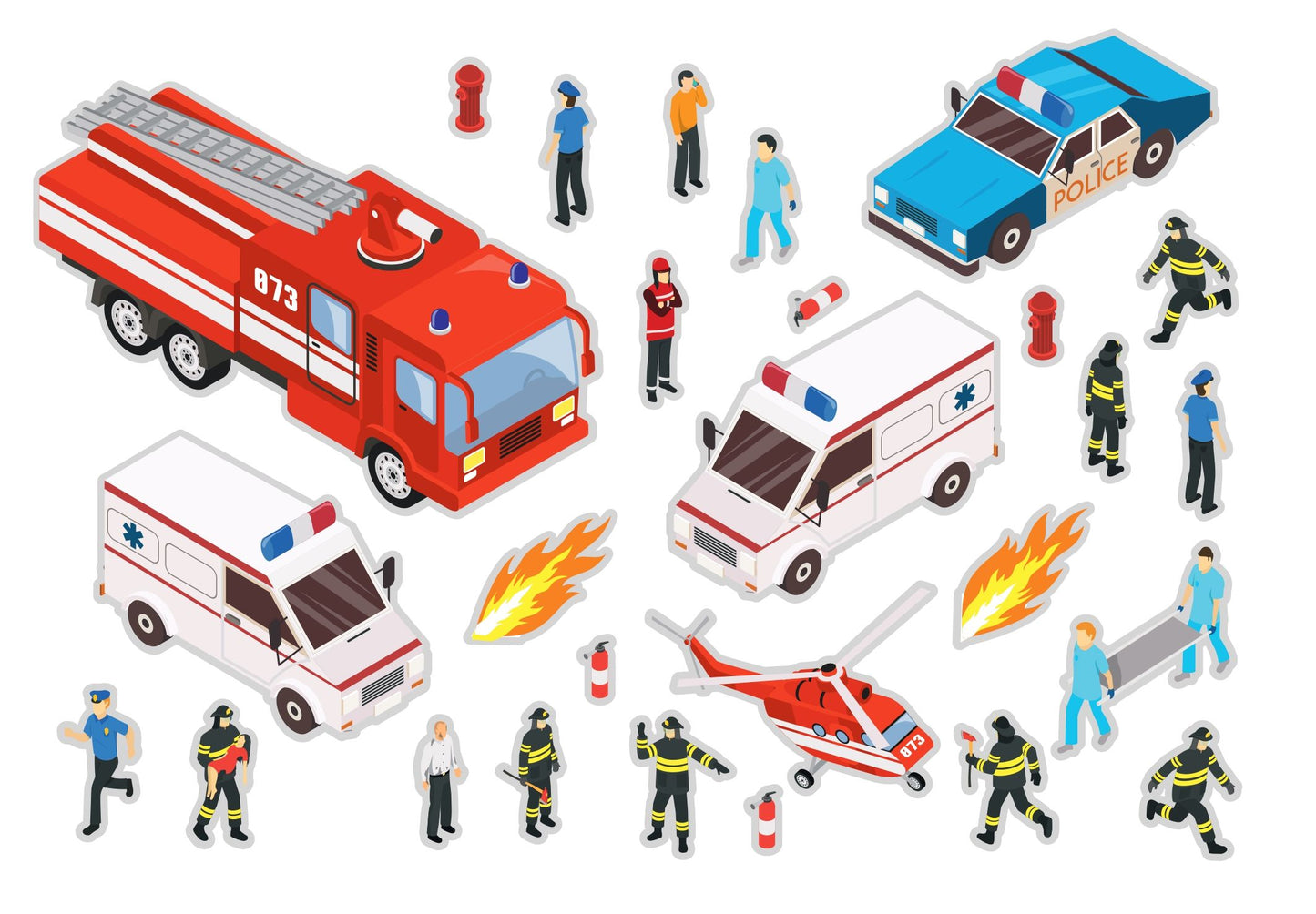 Újrafelhasználható matricák : A járművek világa