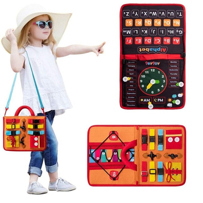 Baby busy board - Ábécé, év, óra, időjárás