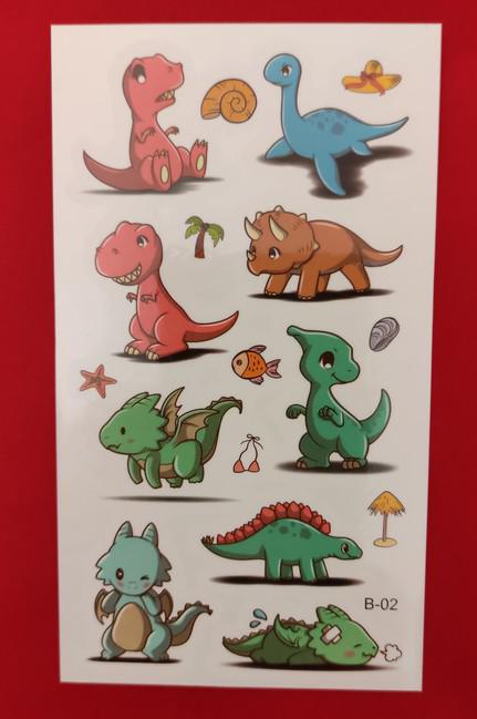 Ideiglenes tetoválás - Dinoszauruszok