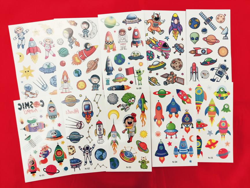 Ideiglenes tetoválás - Utazás az űrbe