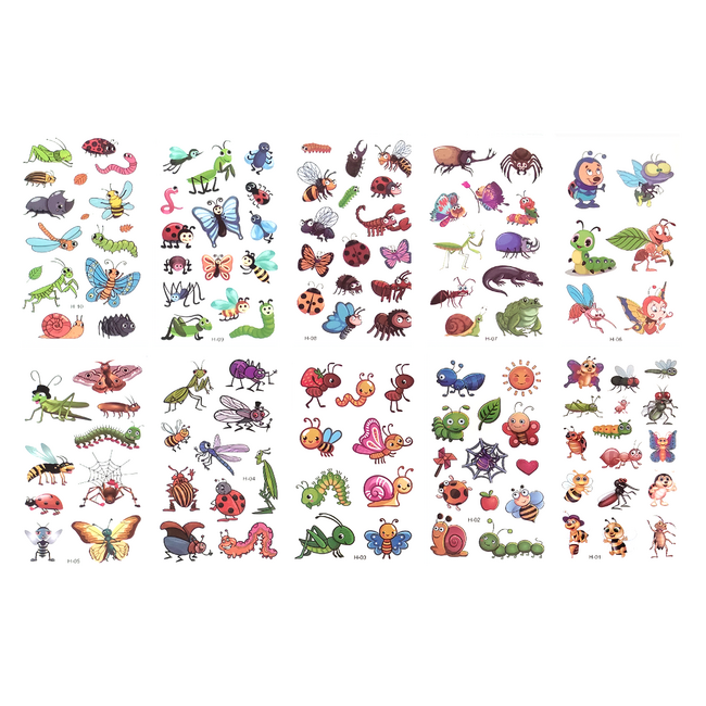 Ideiglenes tetoválás - Bogarak