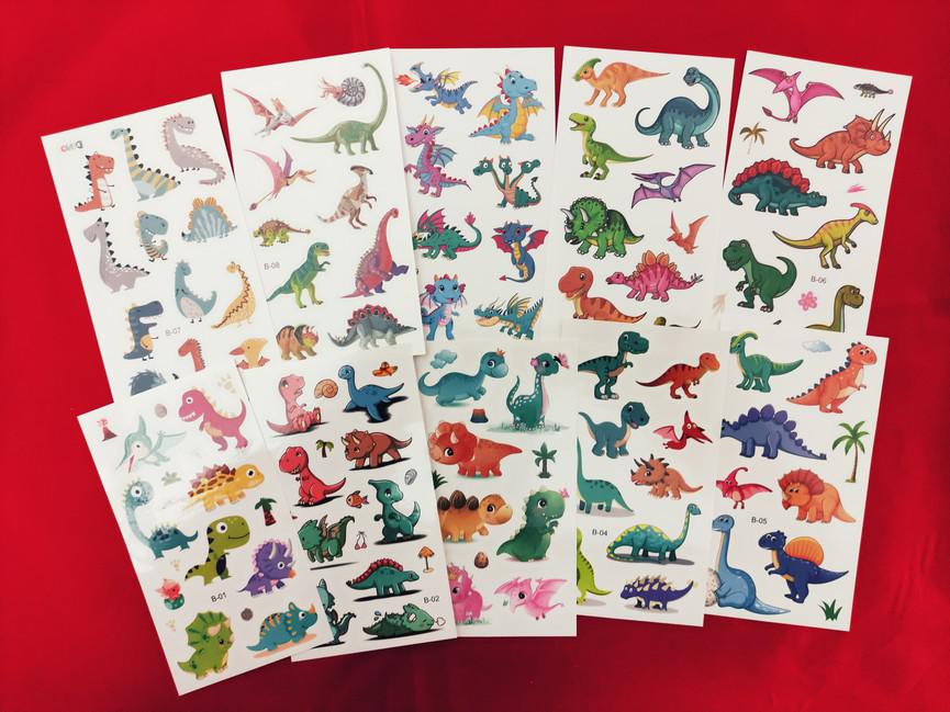 Ideiglenes tetoválás - Dinoszauruszok