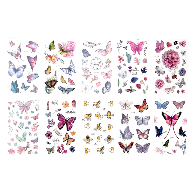 Ideiglenes tetoválás - Pillangó