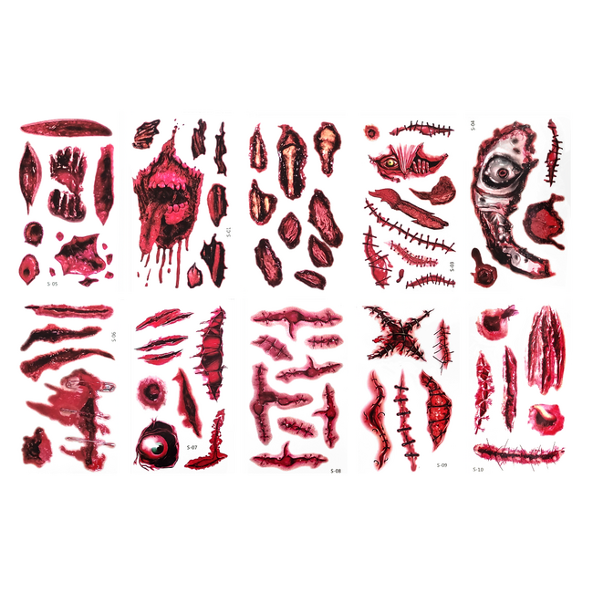 Ideiglenes tetoválás - Ijesztő maszk