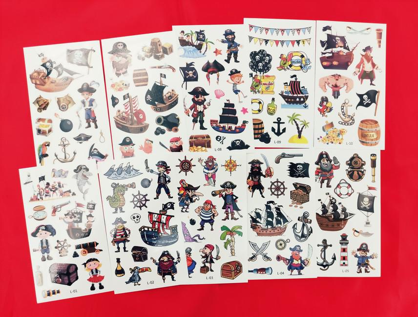 Ideiglenes tetoválás - A kalózok világa