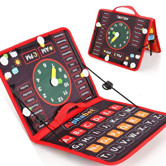 Baby busy board - Ábécé, év, óra, időjárás