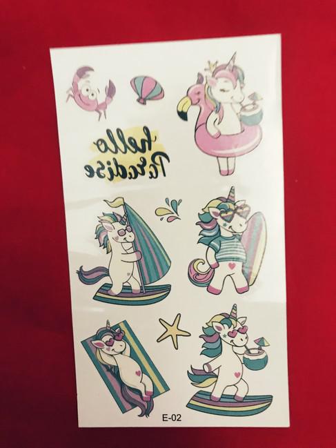 Ideiglenes tetoválás - Varázslatos egyszarvú