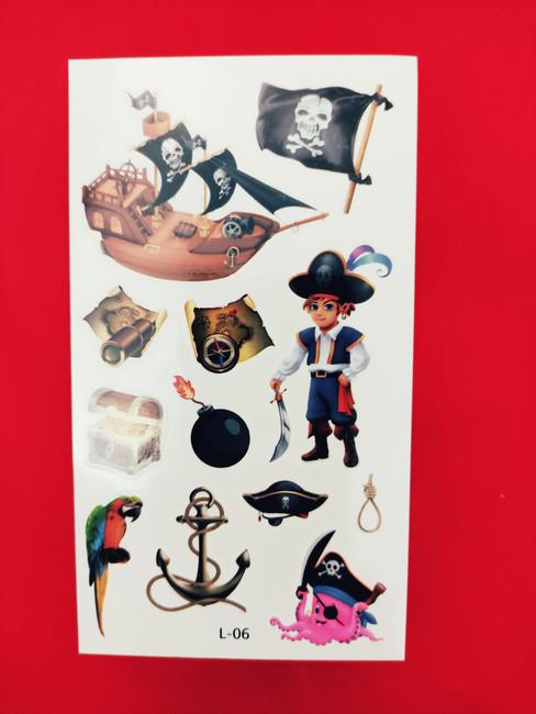 Ideiglenes tetoválás - A kalózok világa