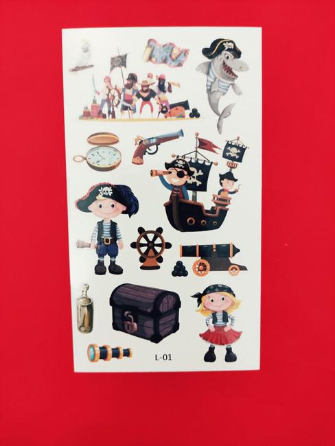 Ideiglenes tetoválás - A kalózok világa