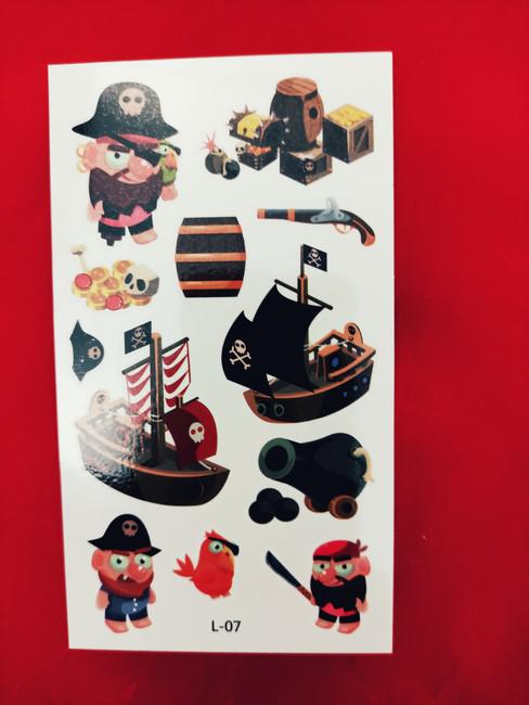 Ideiglenes tetoválás - A kalózok világa