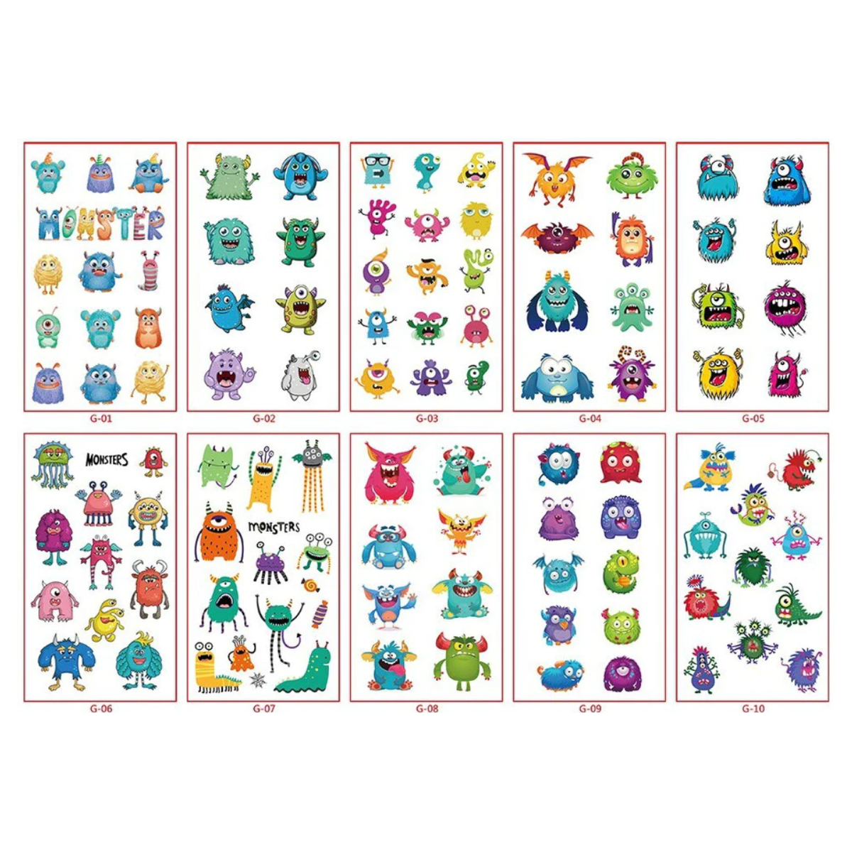 Ideiglenes tetoválás - Vidám szörnyek