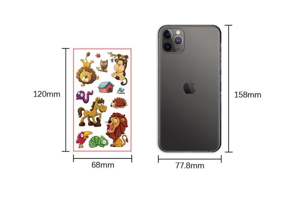 Ideiglenes tetoválás - Varázslatos egyszarvú