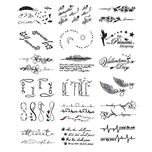 Ideiglenes tetoválás - A szerelem szavai