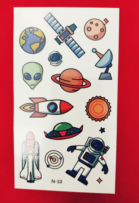 Ideiglenes tetoválás - Utazás az űrbe