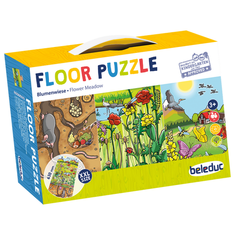 Padló puzzle - Virágok a réten