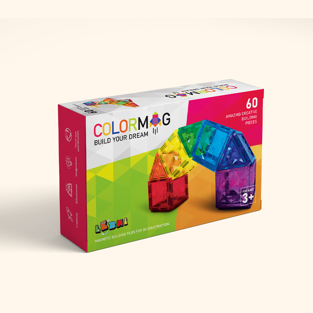 Mágneses építőkészlet COLORMAG 60 - classic