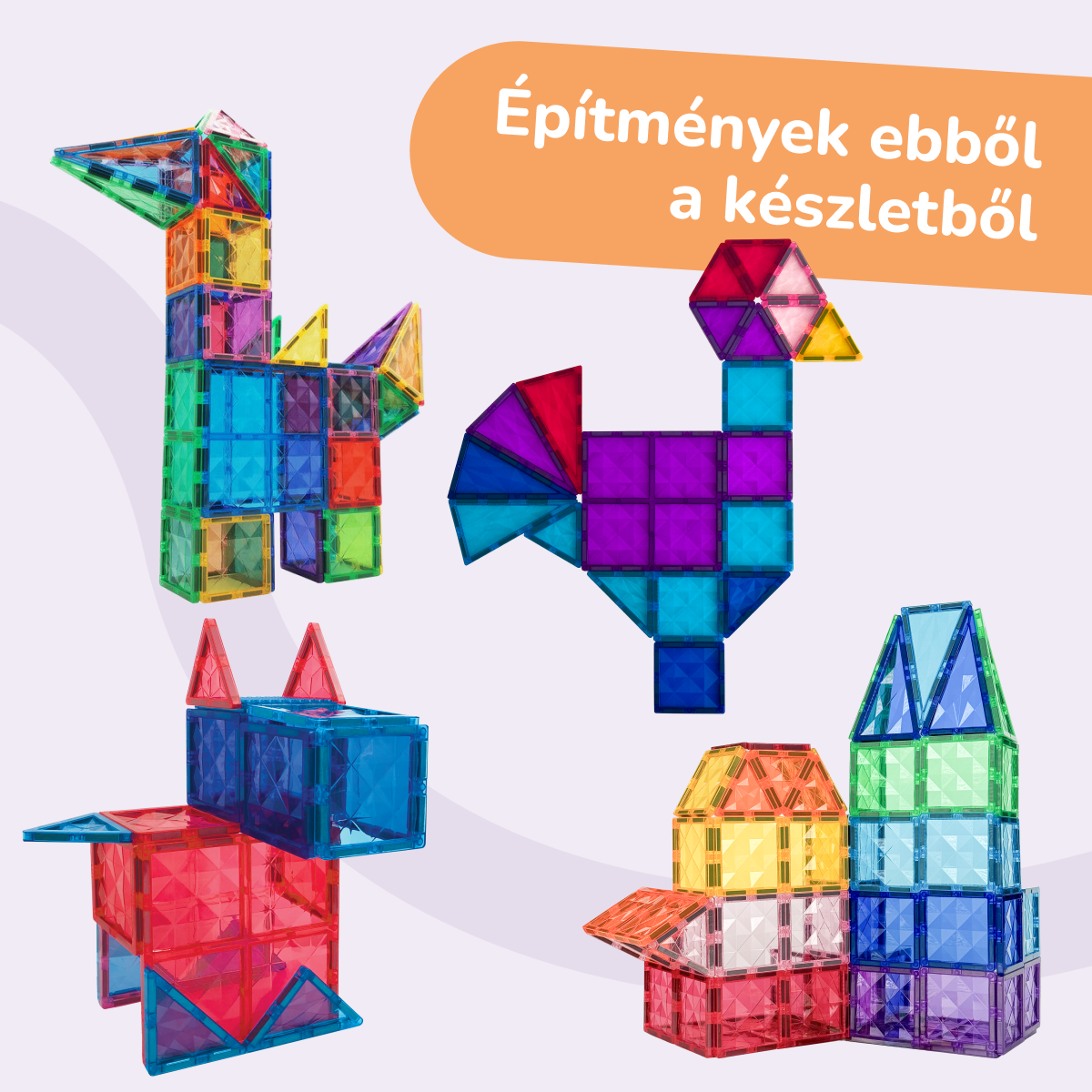COLORMAG - Mágneses építőkészlet 100 db-os