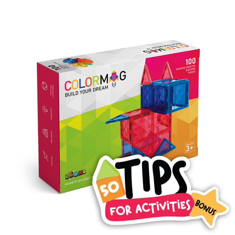 COLORMAG - Mágneses építőkészlet 100 db-os