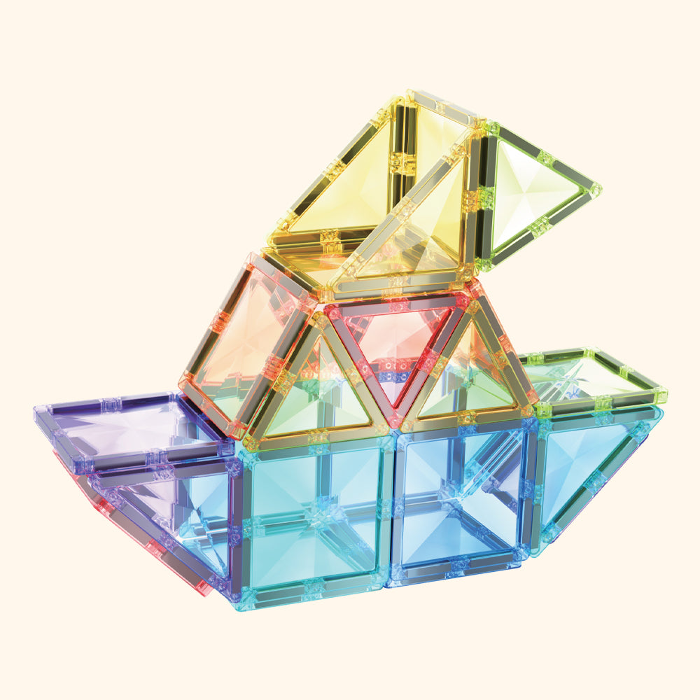 Mágneses építőkészlet COLORMAG 60db - pasztell