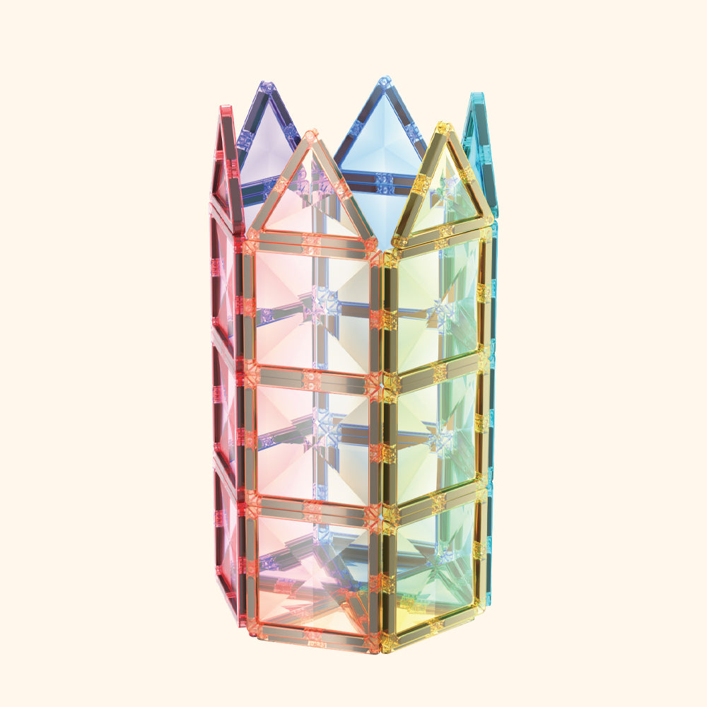 Mágneses építőkészlet COLORMAG 60db - pasztell