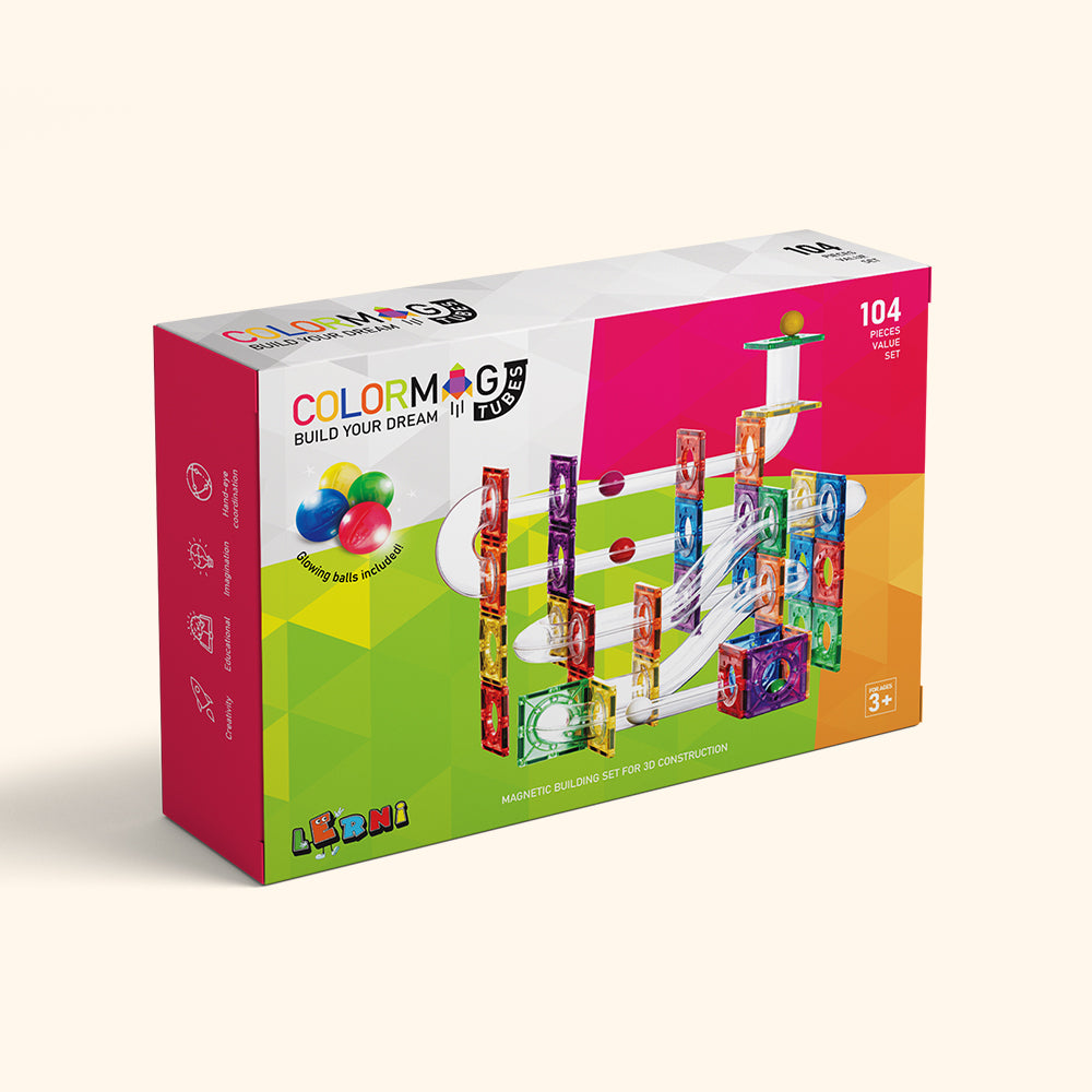 Mágneses építőkészlet COLORMAG TUBES