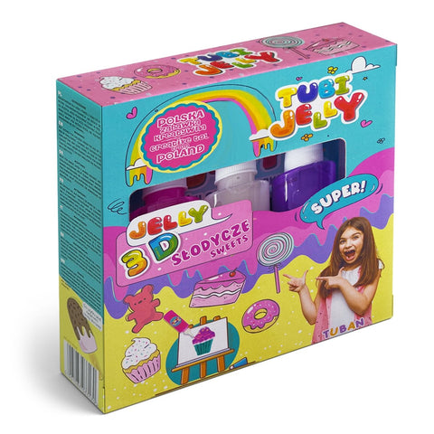Tubi Jelly - 3 színből állo készlet - Cukorkák