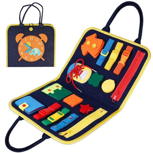 Baby busy board - Óra és puzzle