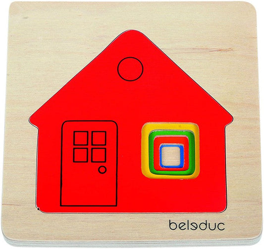 Réteges puzzle - Házikó