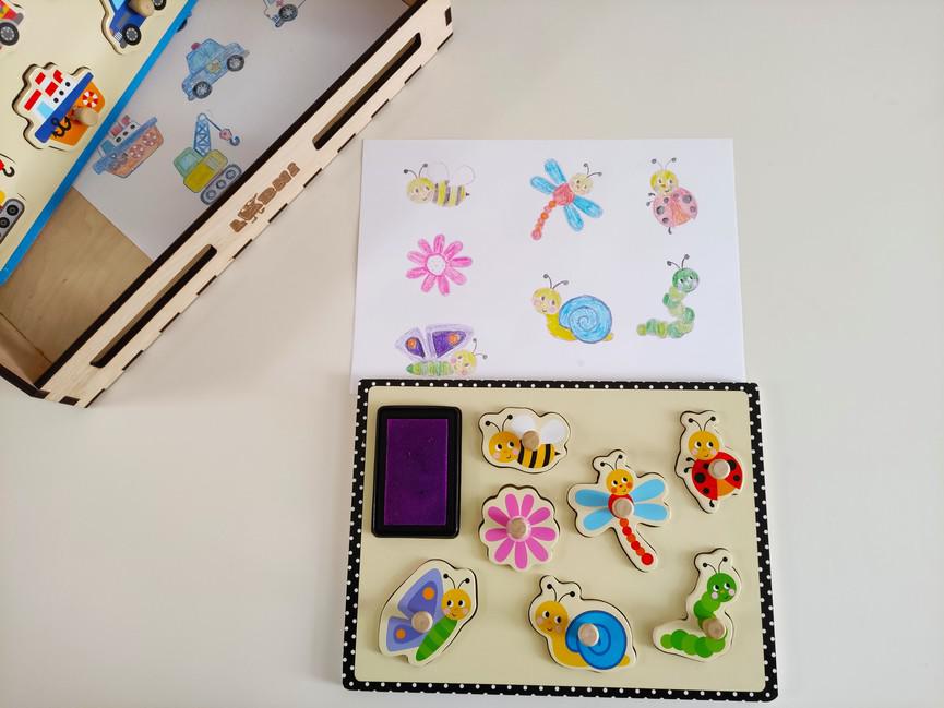 Fa nyomdázó puzzle Varázskert